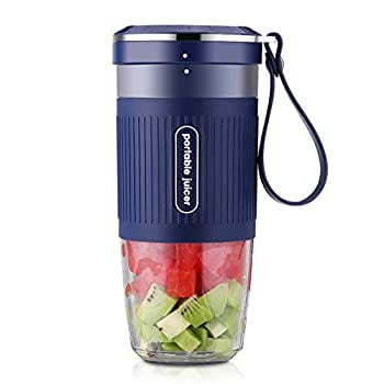 Portable Blender Cordless Personal Blender Juicer,Small Smoothie Blender USB Fruit Juicer Mixer,300ml BPA Free,Home//Outdoor//Office